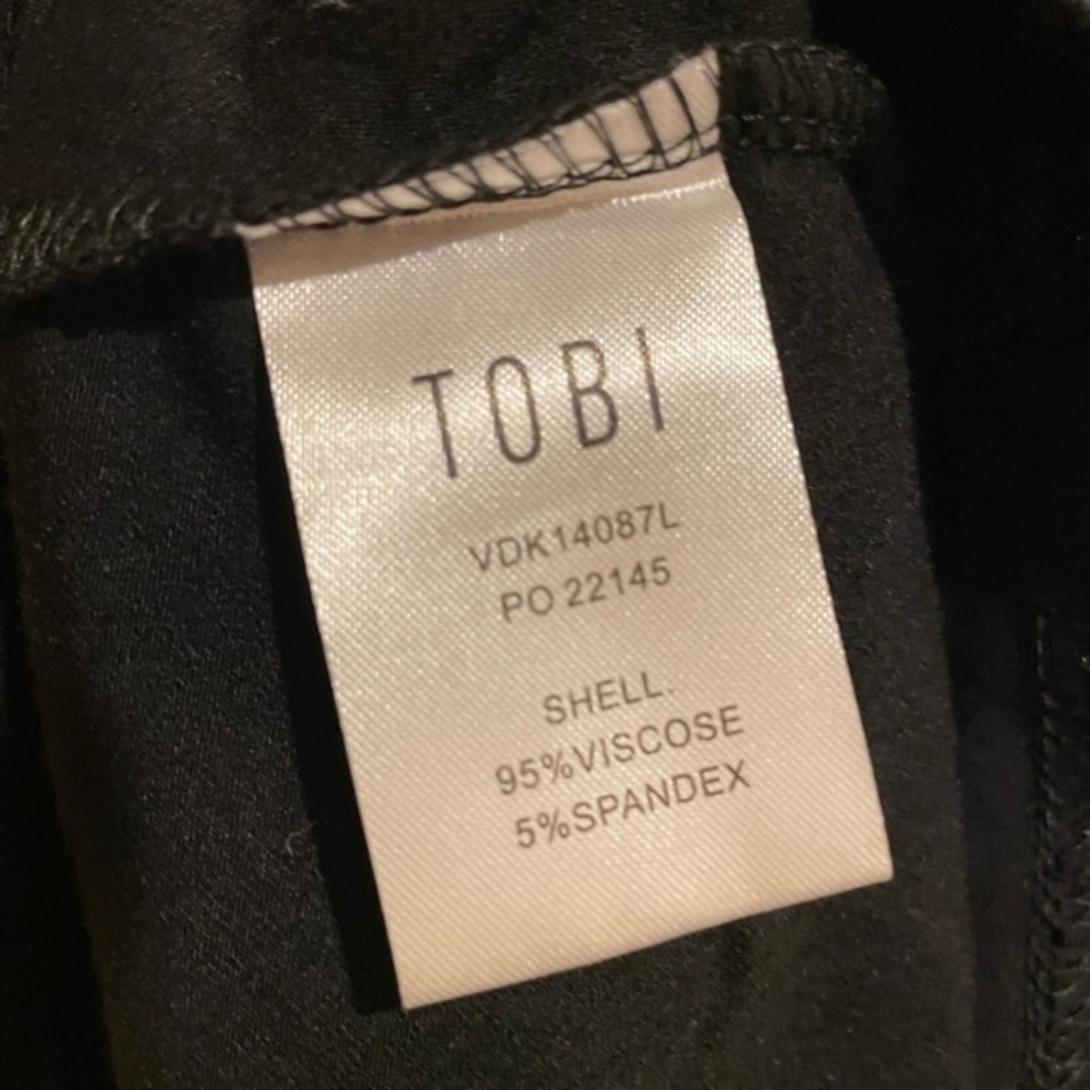 Tobi Black Halter Skater Dress‎ Medium NEW - Picture 5 of 6